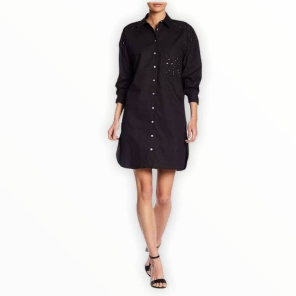 Romeo & Juliet Black Button Shirt Dress/Shirt